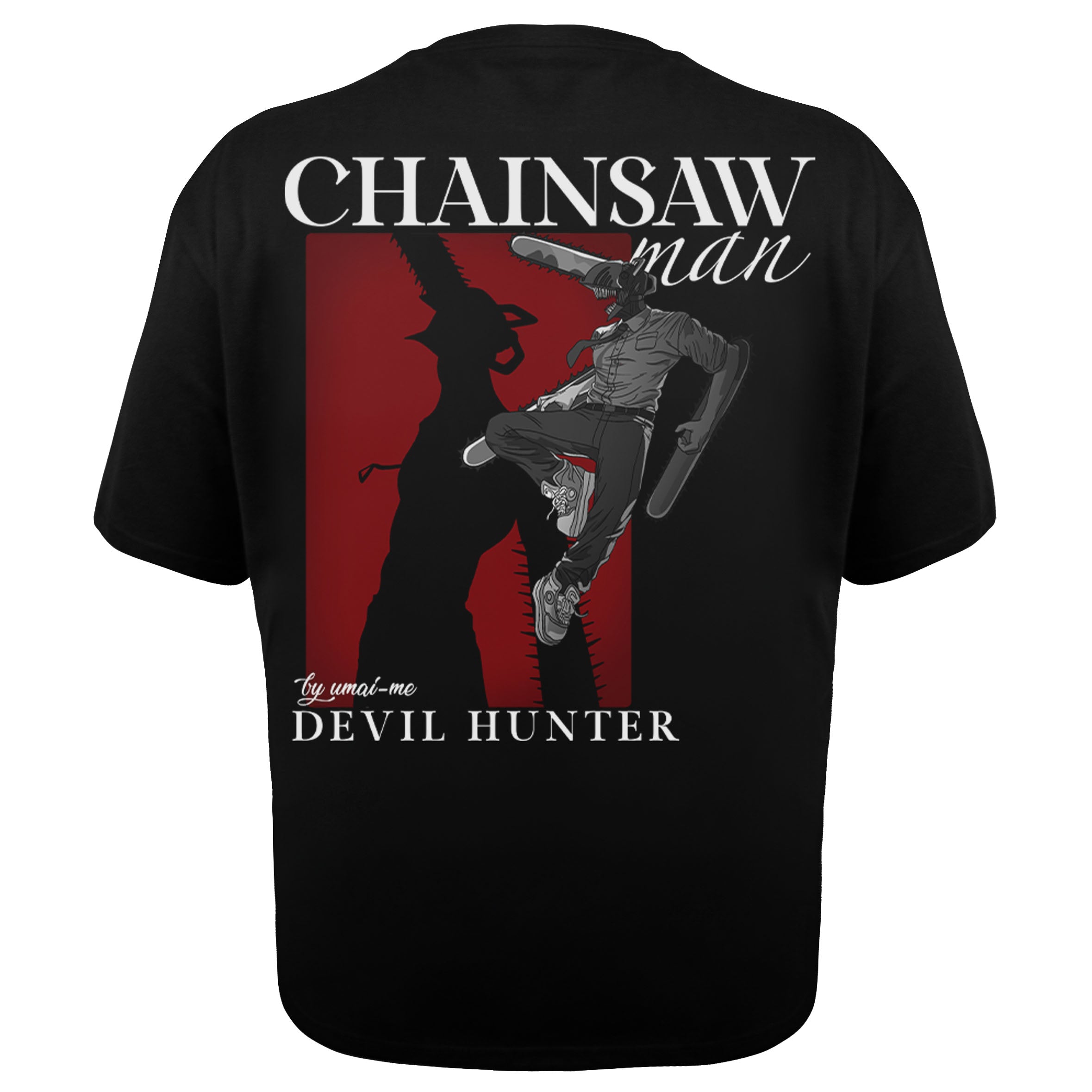 Denji Devil Hunter X Gym V5 Heavy Oversize Shirt - Backprint