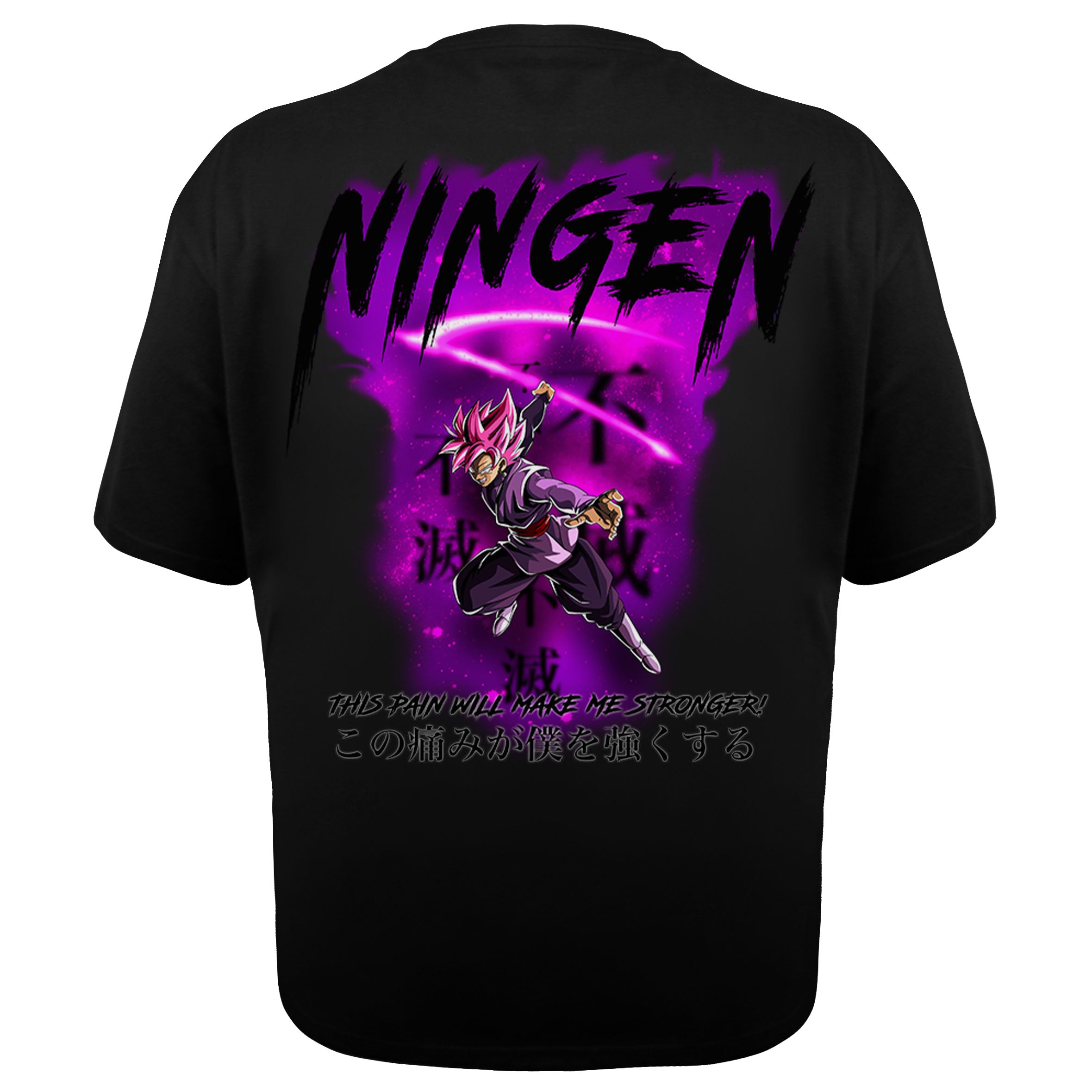 Goku Black Ningen X Gym V3 Heavy Oversize Shirt - Backprint