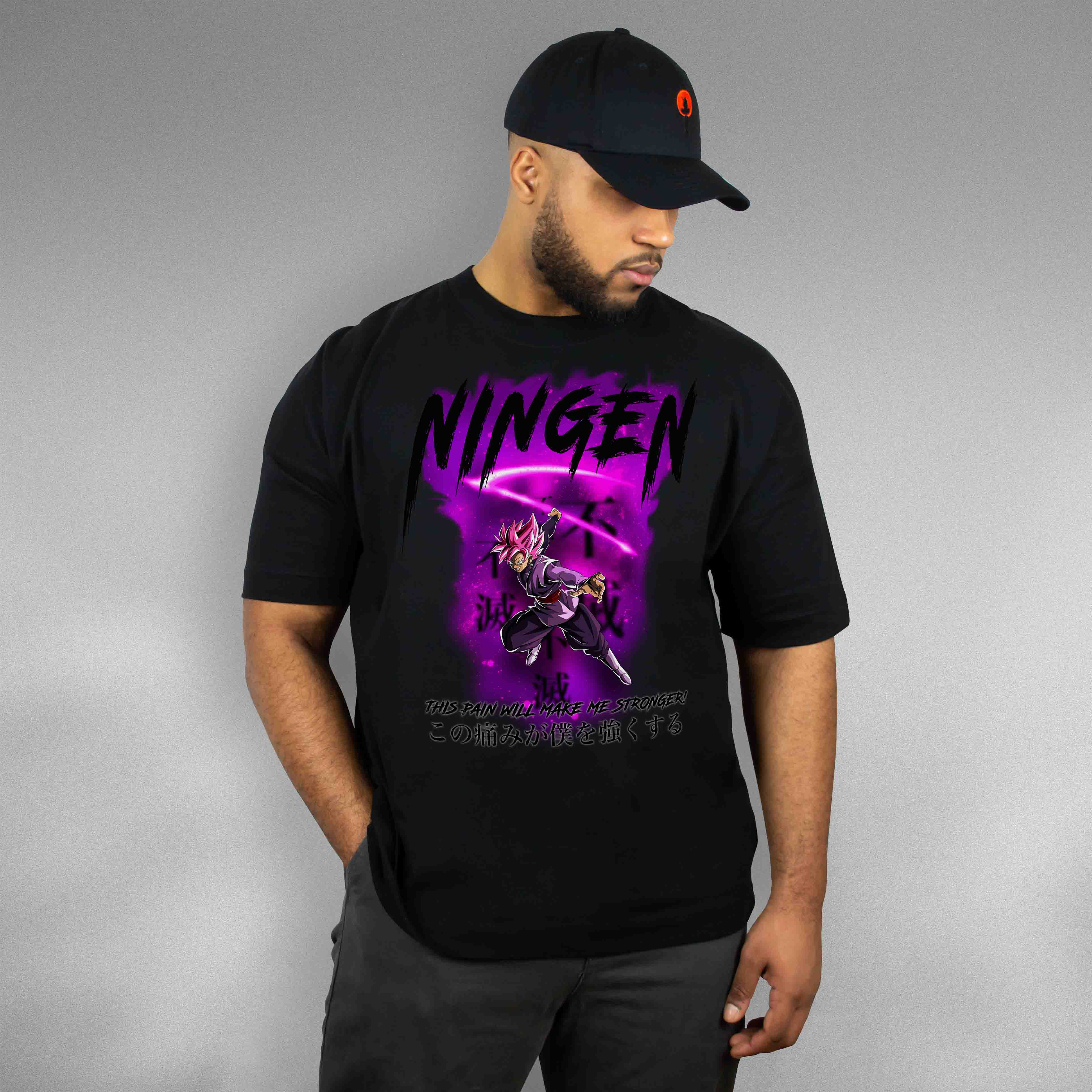 Goku Black Ningen X Gym V3 Oversize Shirt - Frontprint SALE