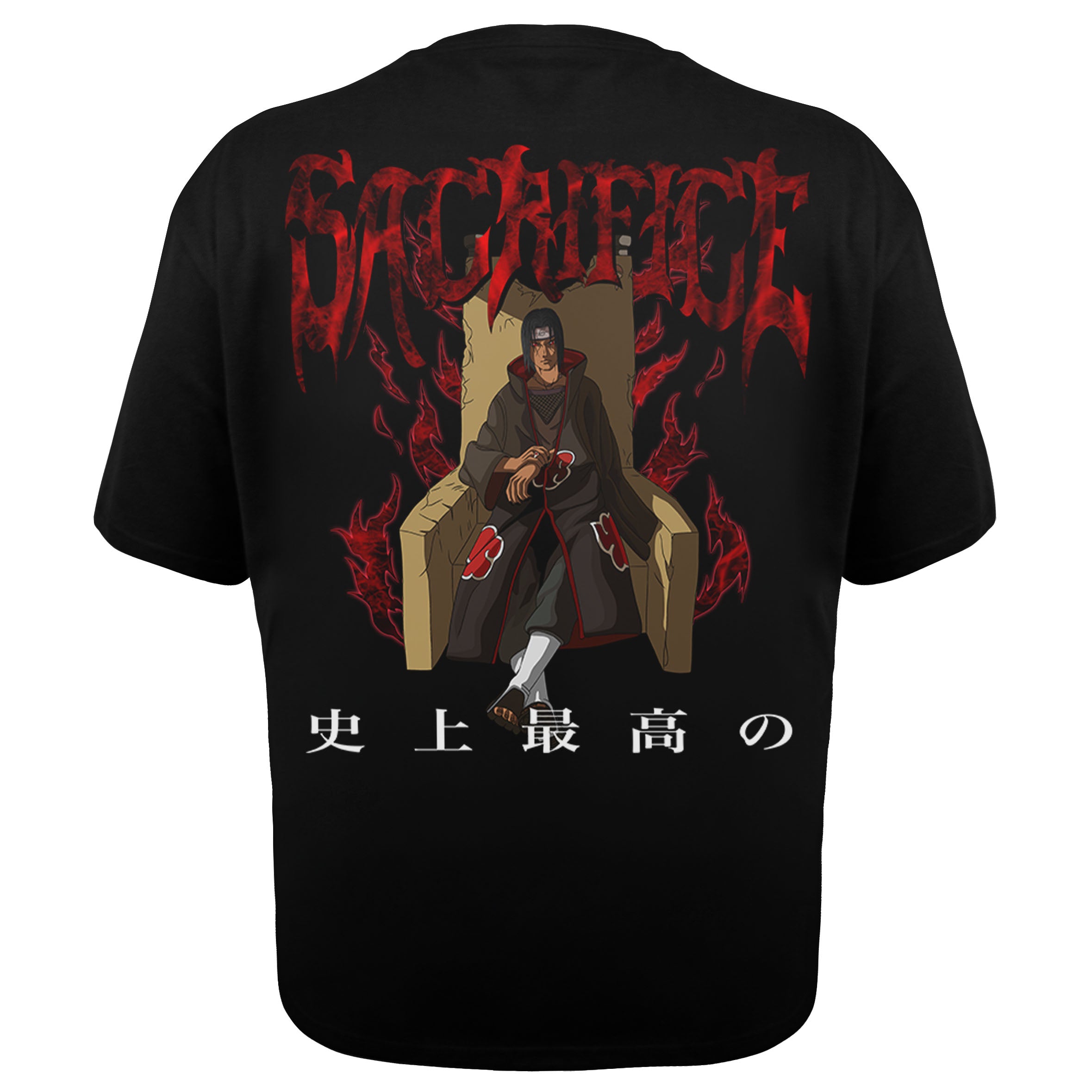 Itachi Sacrifice X Gym V4 Heavy Oversize Shirt - Backprint