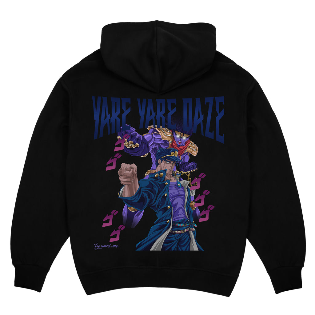 Jotaro Yare Yare X Gym V6 Heavy Cotton Oversize Hoodie Umai Me