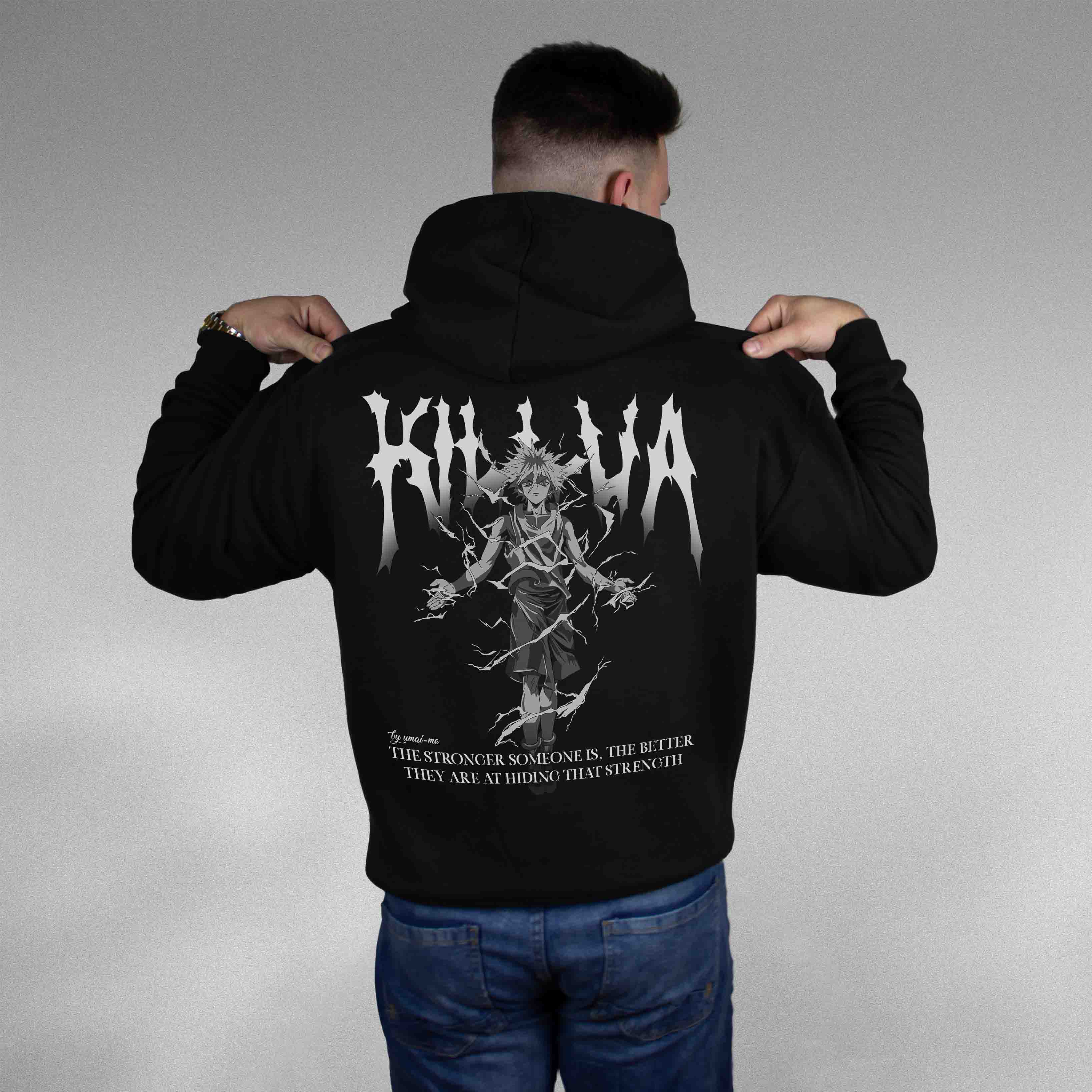 Killua Stronger X Gym V4 - Heavy Cotton Oversize Hoodie SALE
