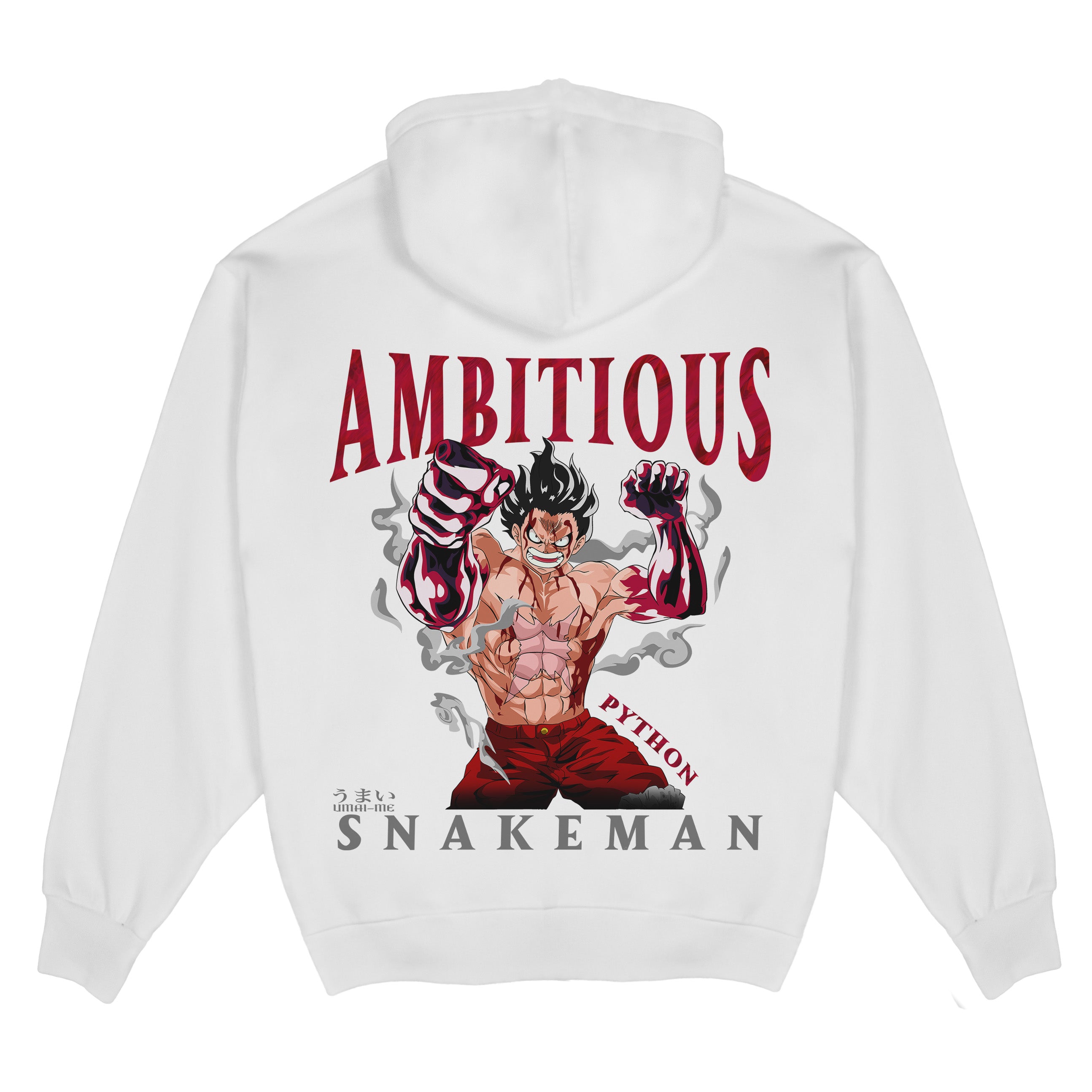 Luffy Ambitious X Gym V6 - Heavy Cotton Oversize Hoodie