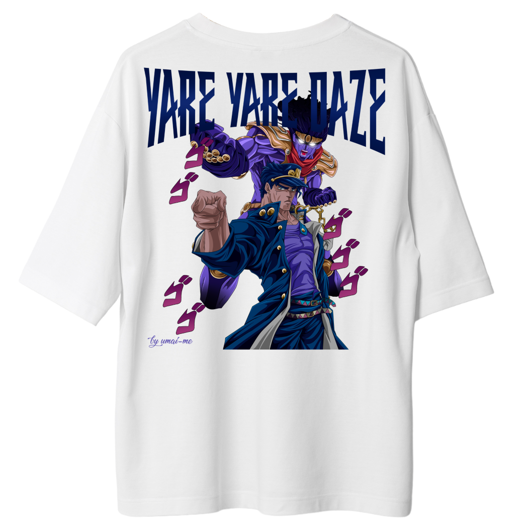 Jotaro Yare Yare X Gym V6 Oversize Shirt - Backprint