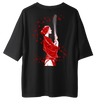 Weibliche Samurai Frontprint - Oversize Shirt SALE