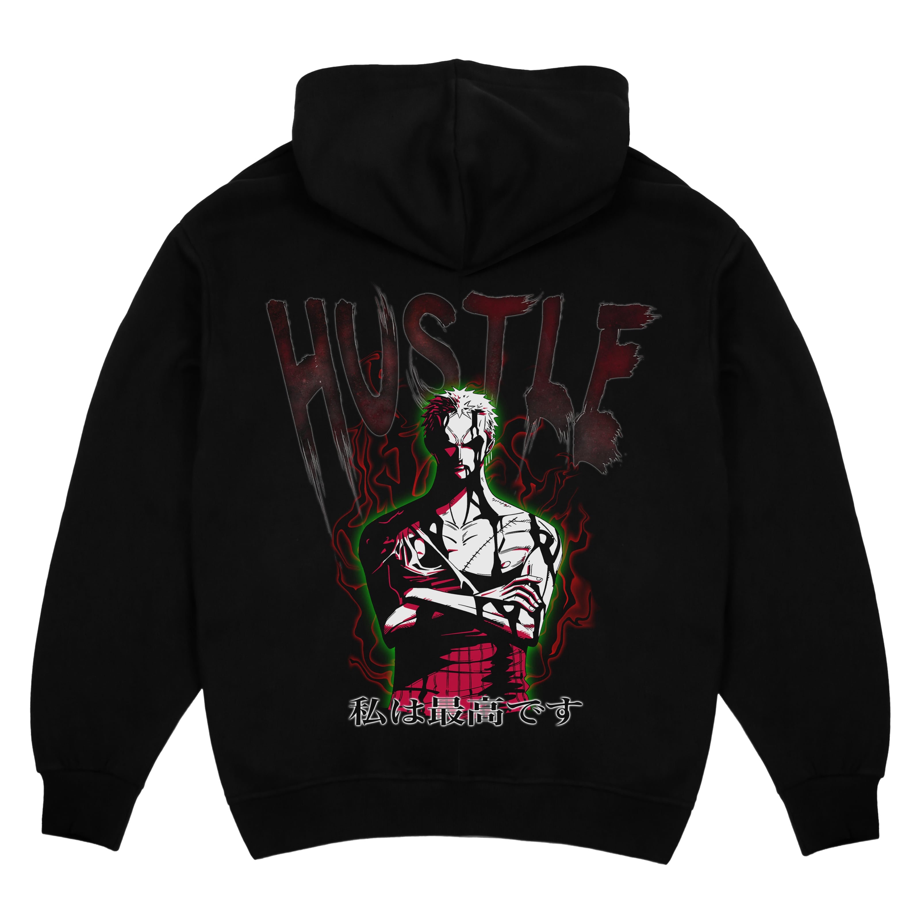 Zoro Hustle X Gym V2 - Heavy Cotton Oversize Hoodie