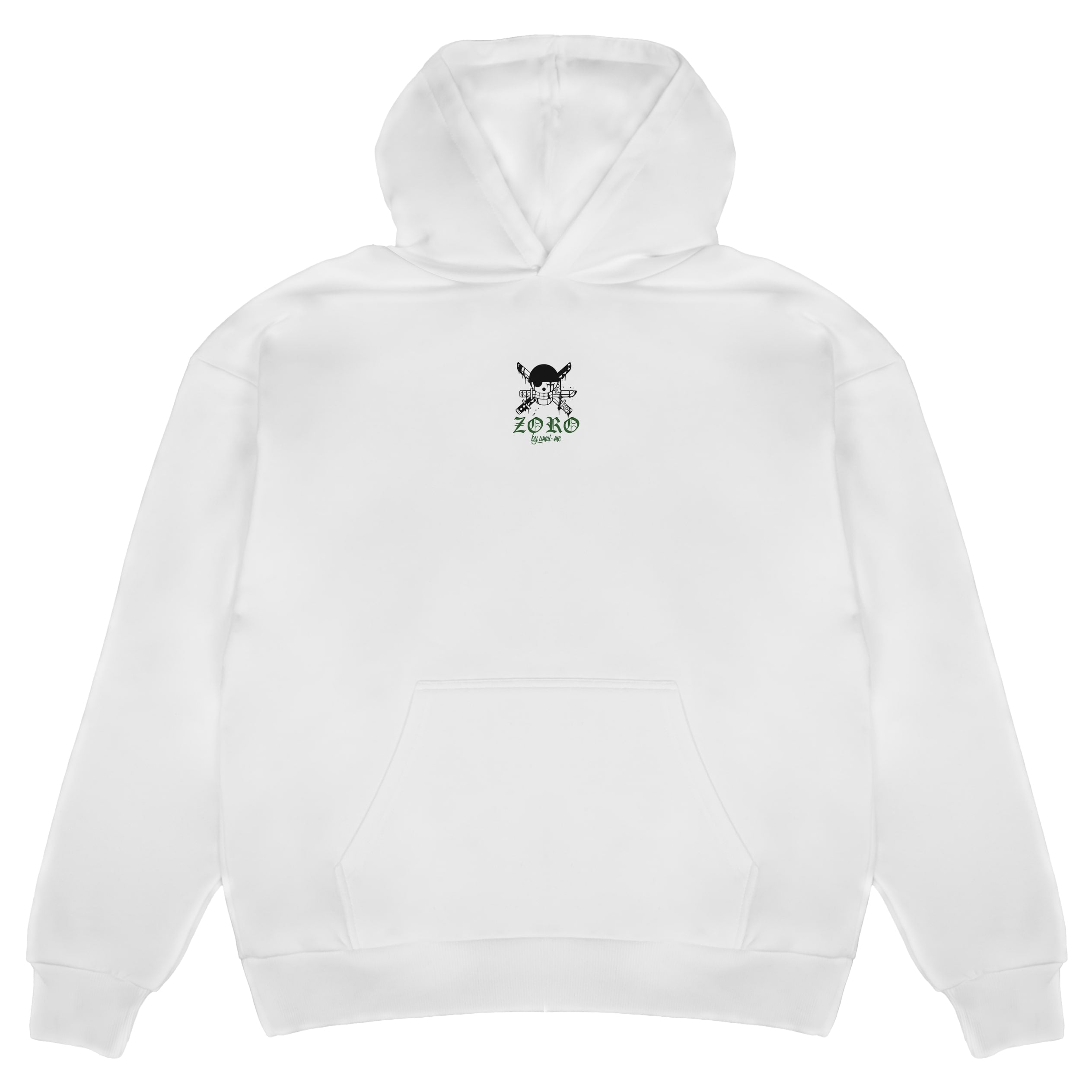 Zoro No Excuses X Gym V3 Heavy Cotton Oversize Hoodie - Front-Backprint