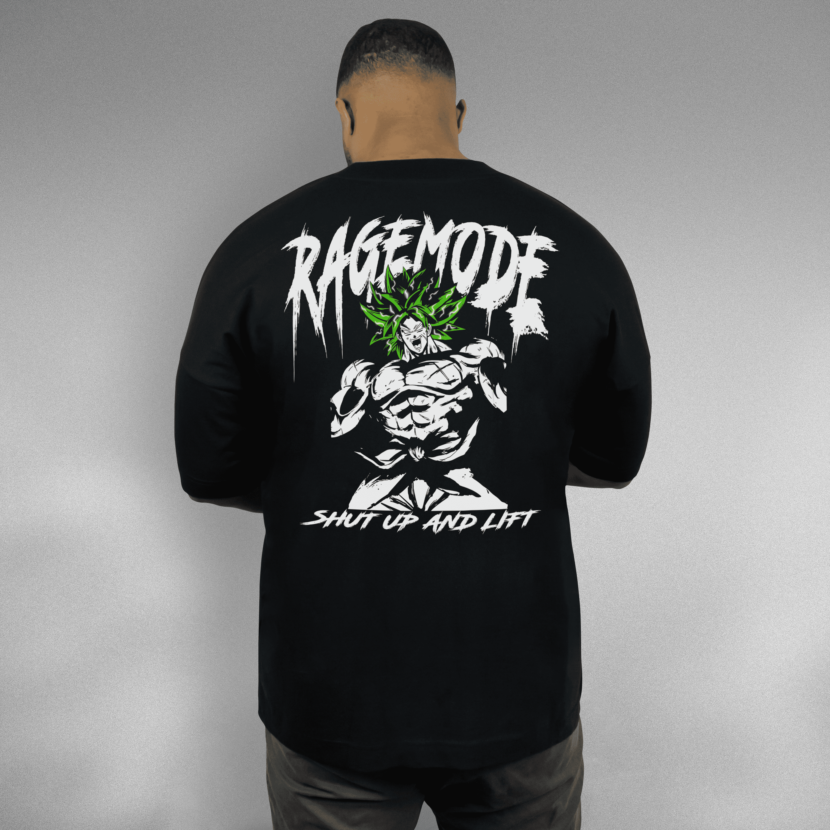Broly Ragemode X Gym V1 Backprint - Oversize Shirt SALE
