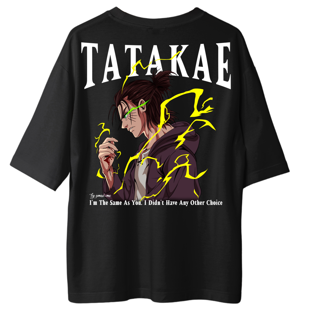 Eren Tatakae X Gym V5 Oversize Shirt - Frontprint