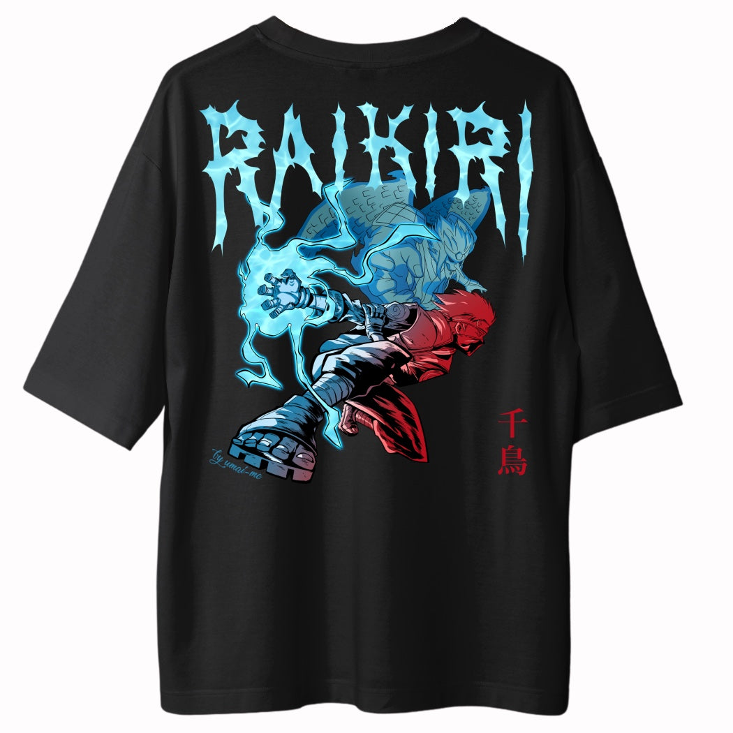 Kakashi Raikiri X Gym V5 Oversize Shirt - Frontprint
