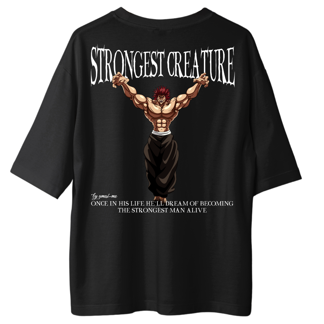 Yujiro Strongest Creature X Gym V3 Oversize Shirt - Backprint SALE