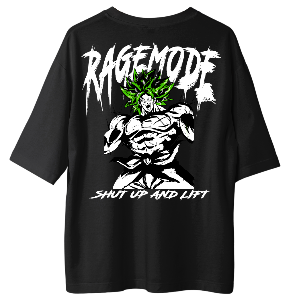 T-Shirt Broly Ragemode X Gym V1 Backprint - Oversize Shirt