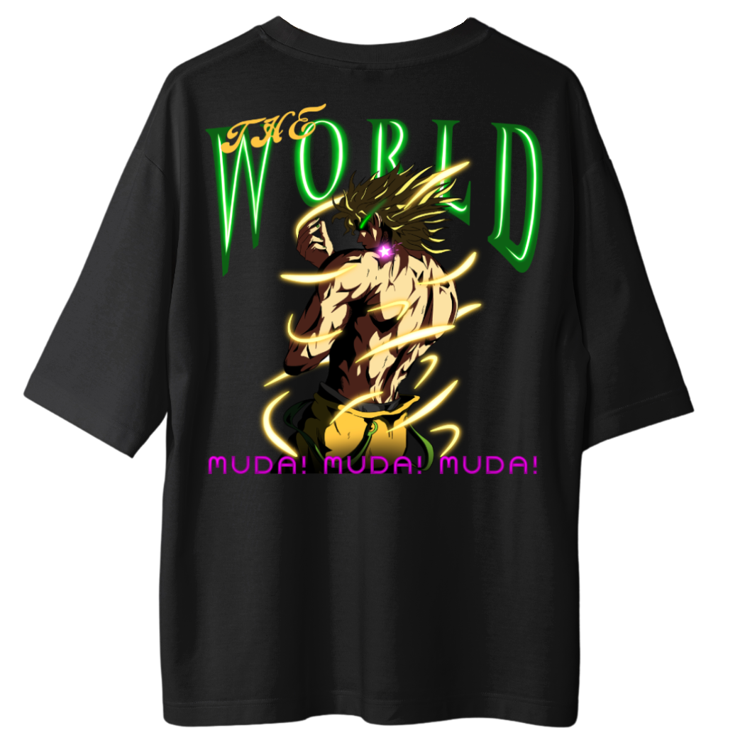T-Shirt Dio The World X Gym V3 Backprint - Oversize Shirt