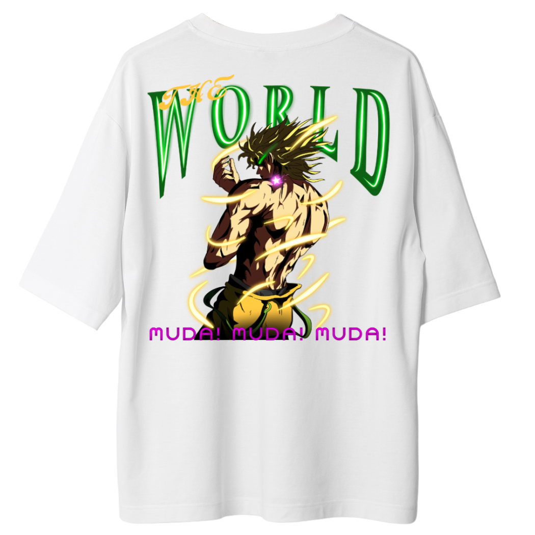T-Shirt Dio The World X Gym V3 Backprint - Oversize Shirt