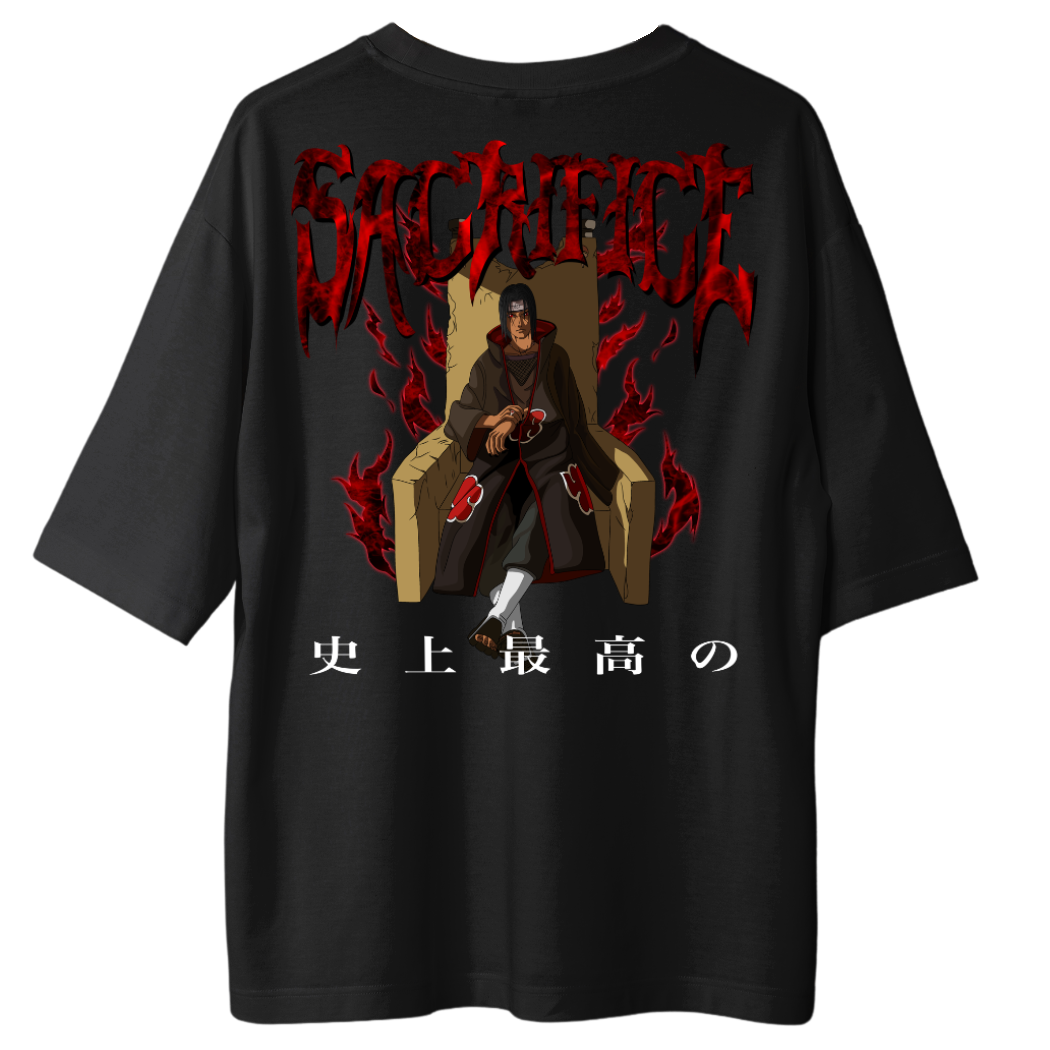 T-Shirt Itachi Sacrifice X Gym V4 Oversize Shirt - Backprint