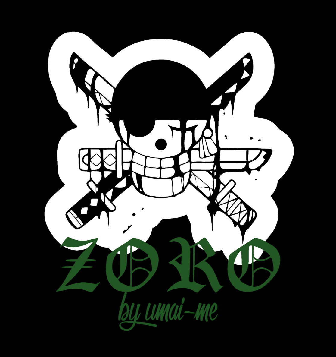 Version 2 Zoro No Excuses X Gym V3 Oversize Shirt - Front-Backprint